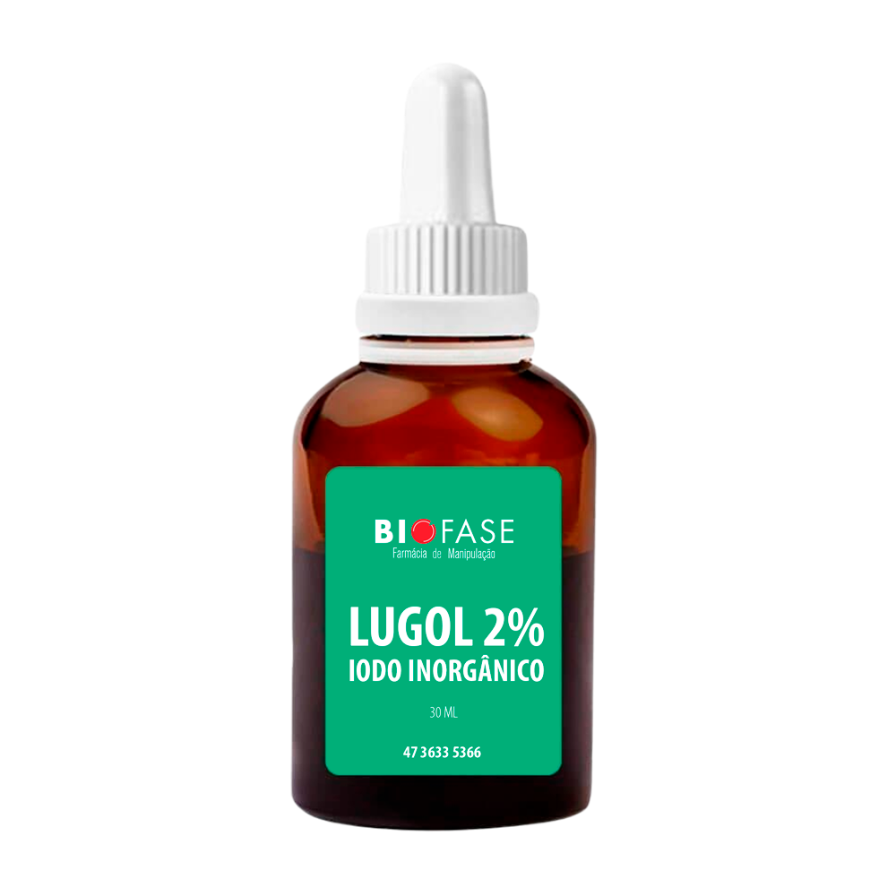 Lugol 2% Iodo Inorgânico 30 ml  - Biofase