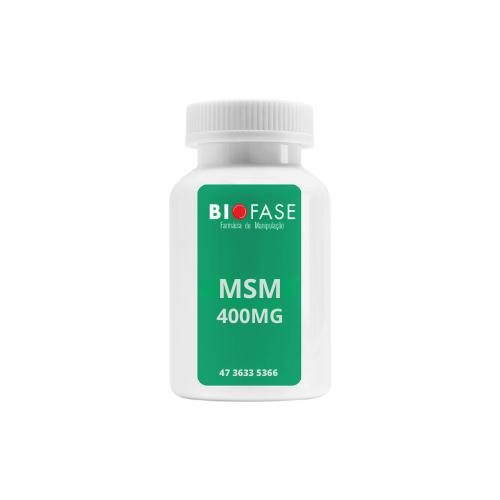 MSM Enxofre Orgânico 400mg - 60 Cápsulas  - Biofase