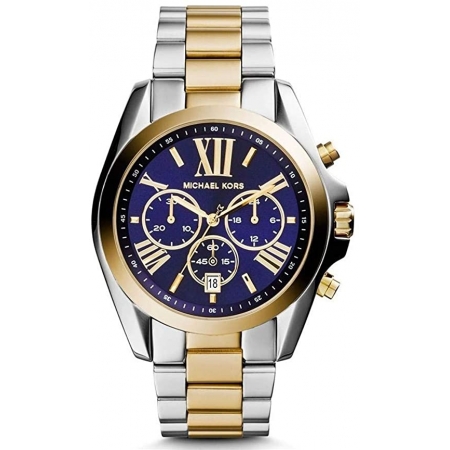 Relógio Feminino Michael Kors MK5976 Prata Dourado Azul