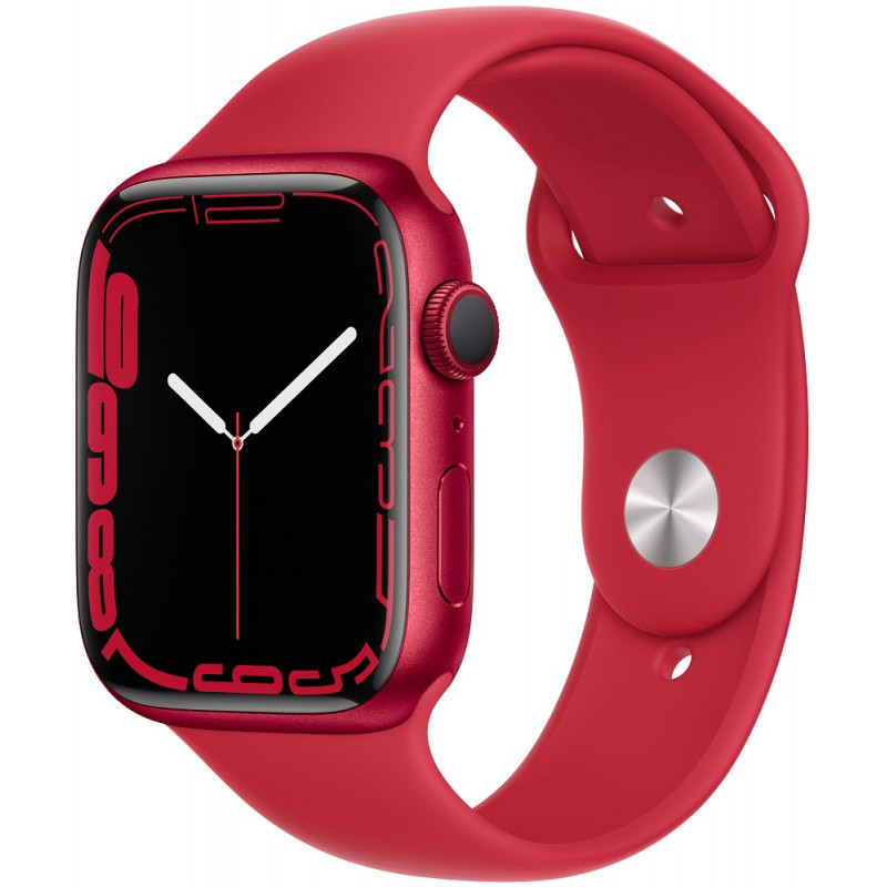 Relogio Apple Watch Series 7 Smartwatch 45MM Red Vermelho Aluminio GPS MKN93LL/A