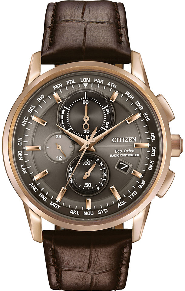Relógio Citizen AT8113-04H Eco-Drive World Chronograph A-T Atomic Timekeeping