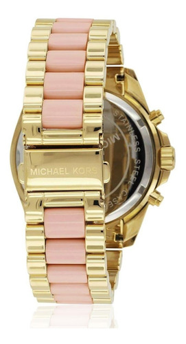 Relógio Feminino Michael Kors Mk5369 Bradshaw Dourado e Rose