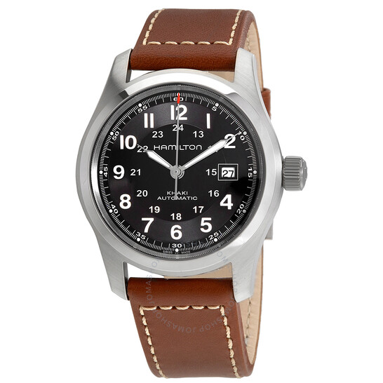 Relógio Hamilton H70555533 Khaki Field Automático Marrom 42mm