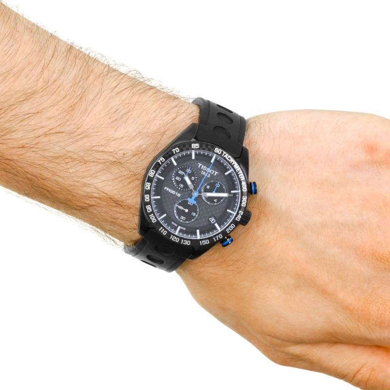 Relógio Masculino Tissot T100.417.37.201.00 PRS 516 Preto Carbono