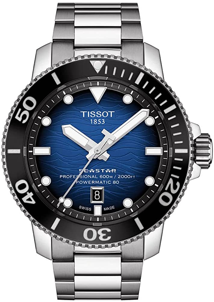 Relógio Tissot T120.607.11.041.01 Seastar 2000 Powermatic 80 Azul