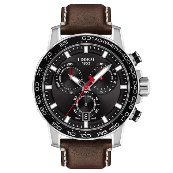 Relógio Tissot  T125.617.16.051.01 SuperSport Preto Couro