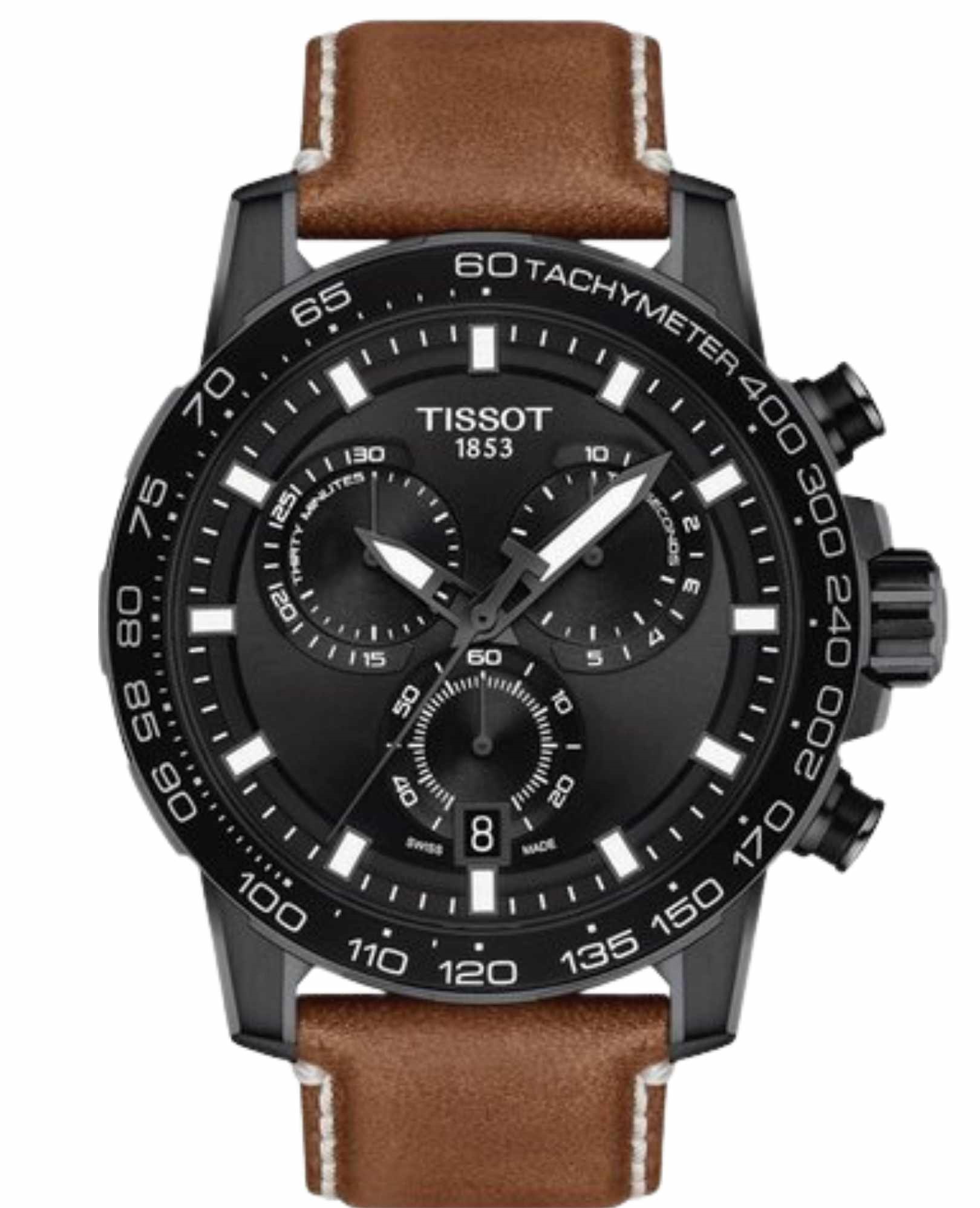 Relógio Tissot  T125.617.36.051.01  SuperSport Black Marrom