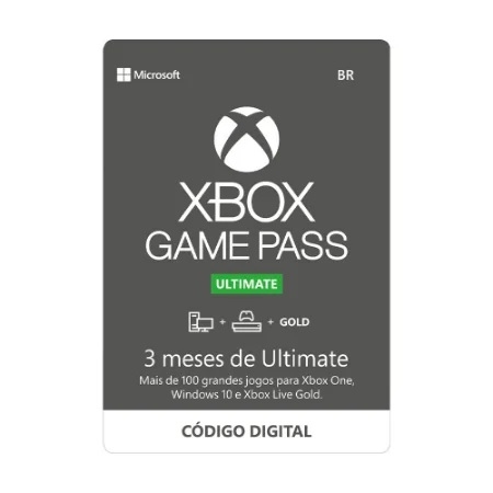Cartão Xbox Game Pass Ultimate 3 Meses - Microsoft