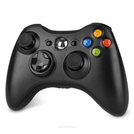 Controle Joystick Sem Fio Microsoft Xbox360 Preto
