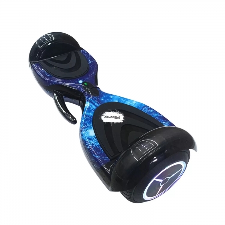 Hoverboard Skate Elétrico Led Bluetooth Rosa Galáxia - HNQ