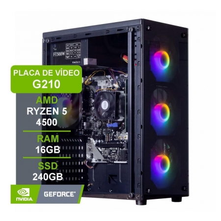 PC Gamer Deutel, AMD Ryzen 5 4500, 16GB, SSD 240GB, Windows 10 trial