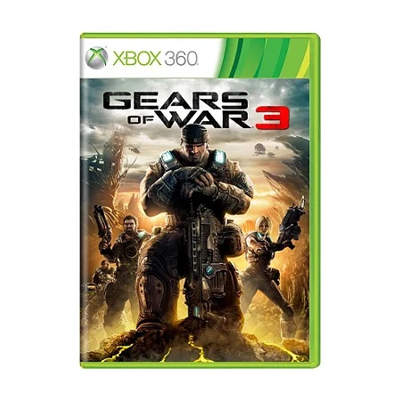 Jogo Gears of War 3 Xbox 360 -Mídia Física