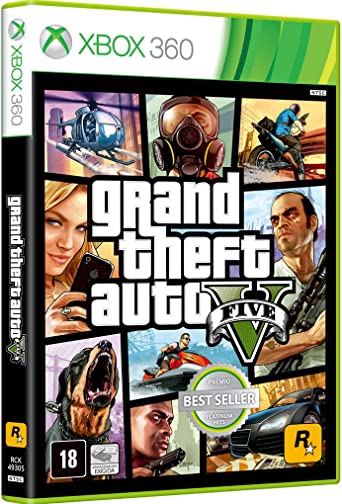Jogo Grand Theft Auto V (GTA 5)  Xbox 360 - Mídia Física