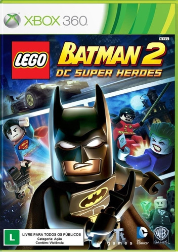 Jogo LEGO Batman 2: DC Super Heroes - Xbox 360 Mídia Física