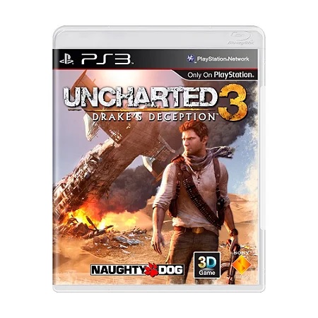 Jogo Uncharted 3: Drake's Deception - PS3 - Mídia Física