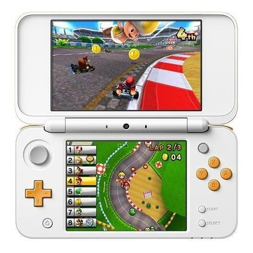 Nintendo 3DS New 2DS XL Mario Kart 7 Bundle cor branco e laranja