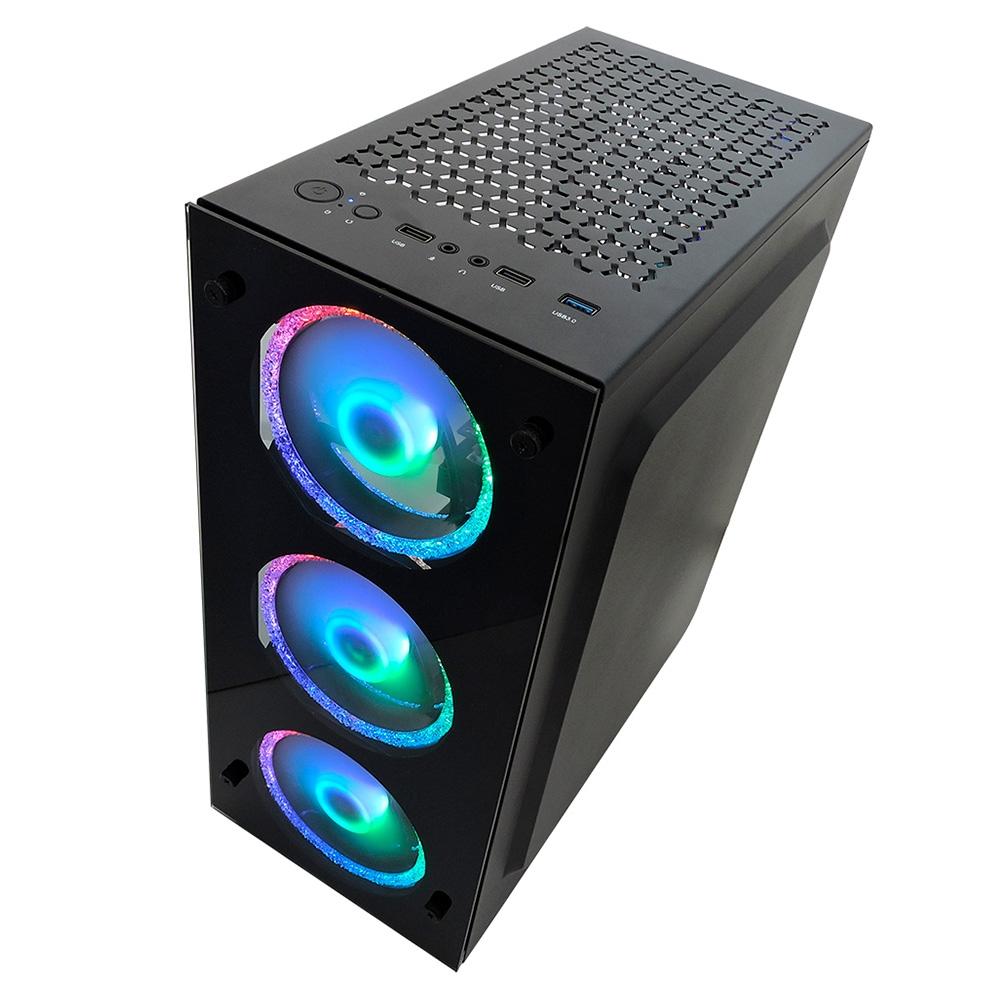PC Gamer Concórdia Processador Core i5-10400F, RGB, Geforce GTX1650, 8GB, SSD 480GB, Preto - 32726
