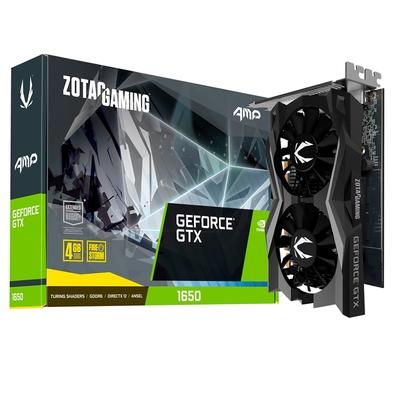 Placa de Vídeo Zotac Gaming NVIDIA GeForce GTX 1650 AMP, 4GB, GDDR6 - ZT-T16520D-10L