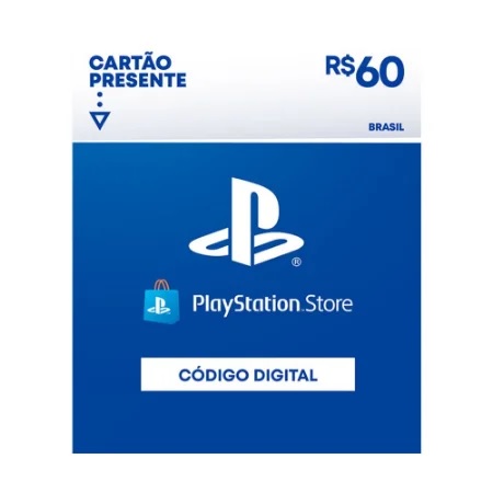 R$60 PlayStation Store - Cartão Presente Digital [Exclusivo Brasil]