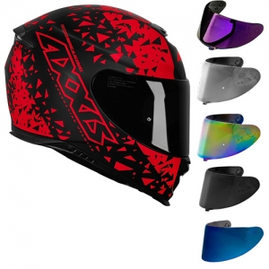 Capacete Axxis Eagle Breaking + Viseira Axxis Colorida