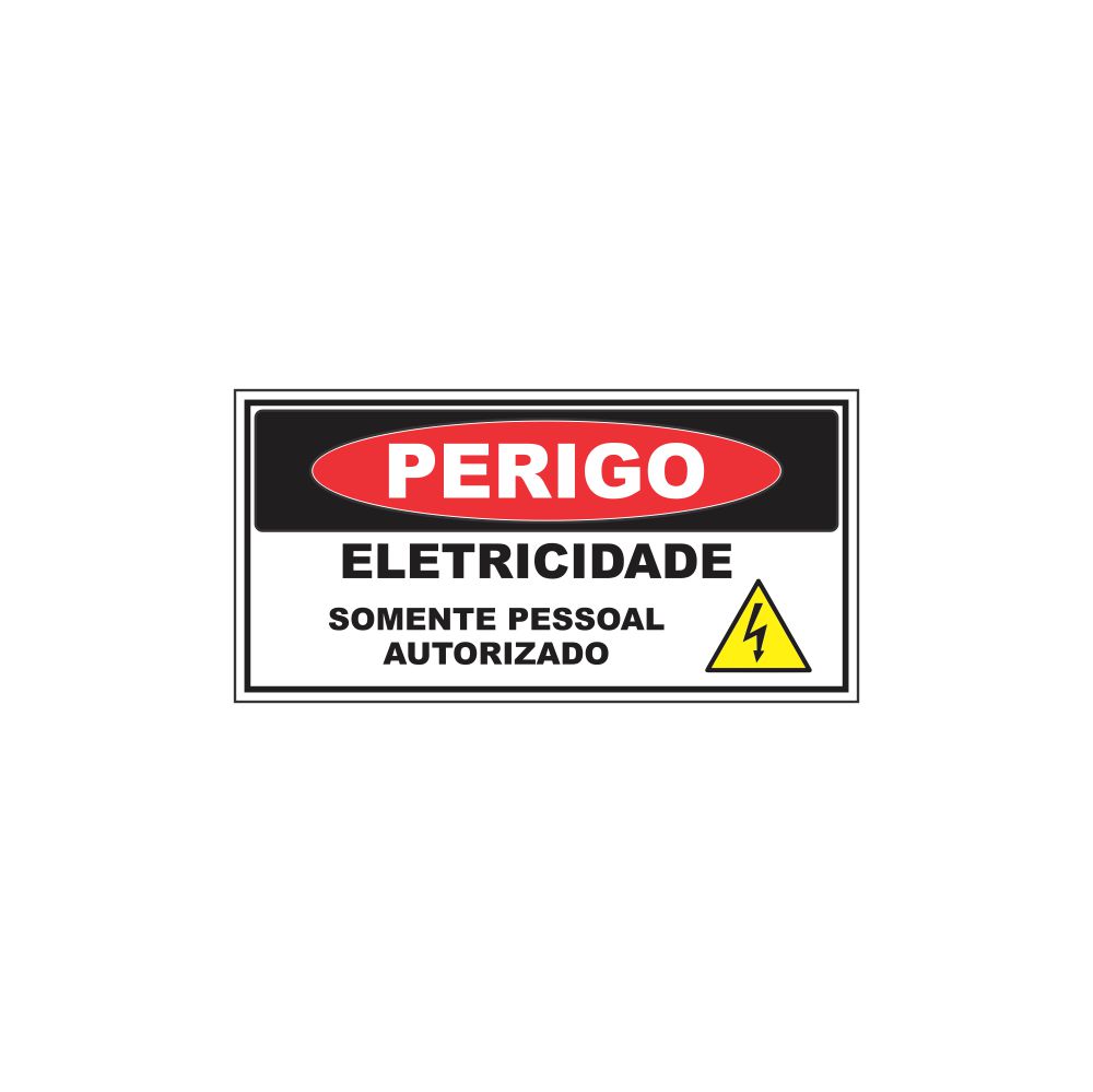 Placa Perigo de Eletricidade