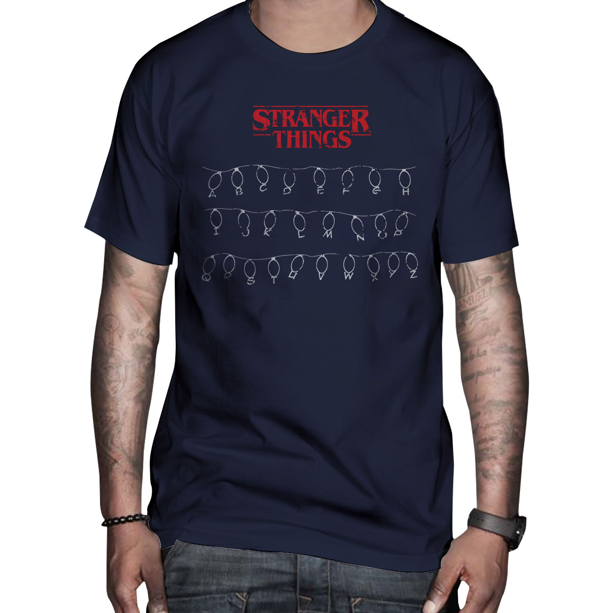 Camiseta Stranger Things Alphabet