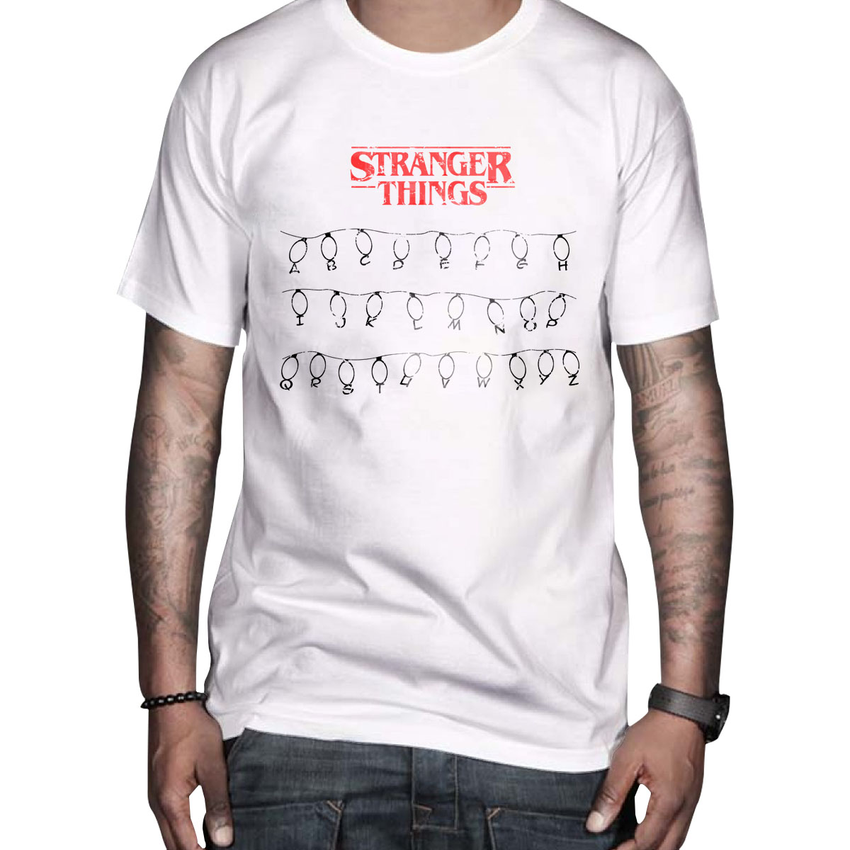 Camiseta Stranger Things Alphabet