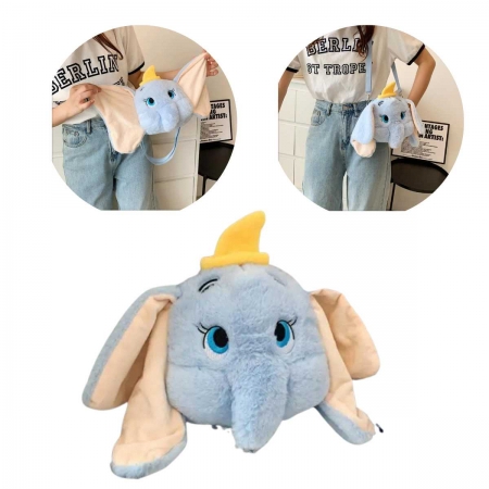 Bolsa de pelúcia Dumbo com alça