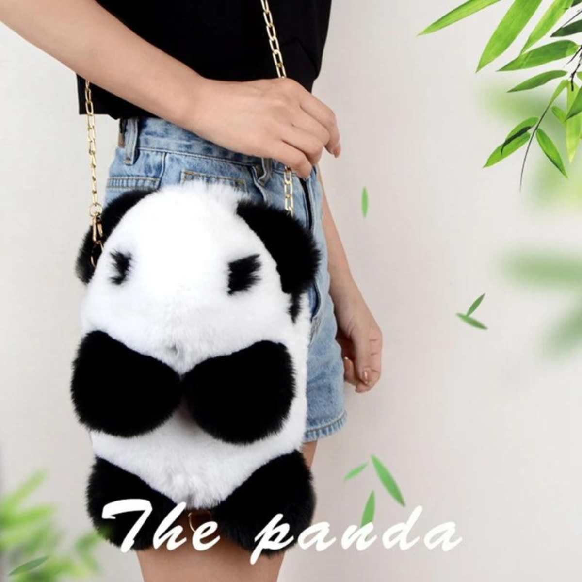 Bolsa Lateral de Pelúcia de Panda: a bolsa mais fofa que você já viu!
