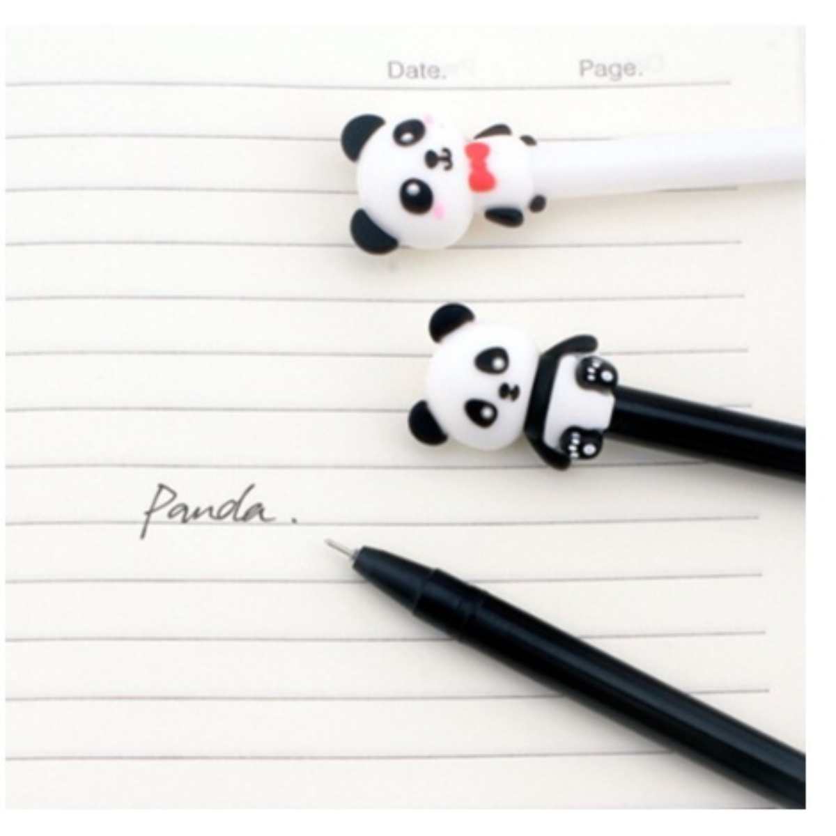 Caneta Gel Fofa Urso Panda: Escreva com o Encanto Adorável!