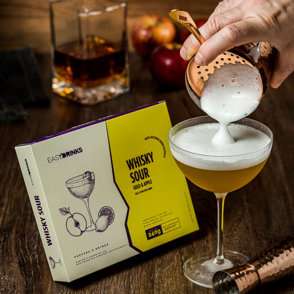 Clássicos - Whisky Sour Gold & Apple  - Easy Drinks