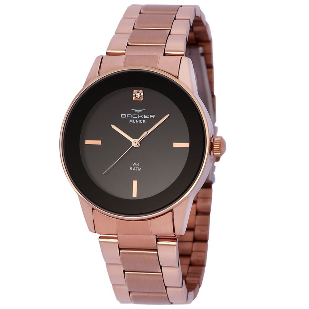 Relógio Feminino Backer Bronze - 3999113f - Liquidação + NF