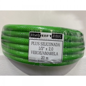 Mangueira Plus Siliconada Verde/Amarelo 1/2x2 20 metros Bariflex