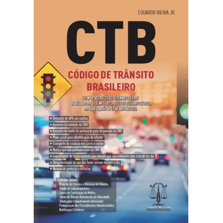 CTB - Código de Trânsito Brasileiro  com Modelos de Petições e  Recursos de Trânsito
