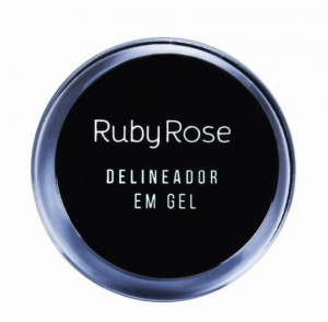 Delineador em Gel Black Ruby Rose 4g Super Cremoso