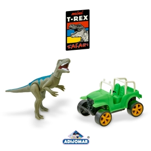 Dinossauro T-REX E Carrinho Brinquedo Divertido Adijomar