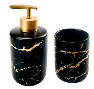Kit para Banheiro Lavabo 2 Peças Cerâmica Master Decor