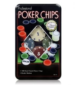 Poker Chips Jogo Professional Com 100 Fichas