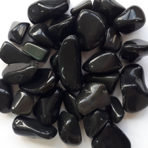 Pedras Obsidiana Negra Rolada Pc 100g