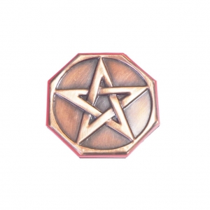 Quadro Pentagrama em Cobre - Tam. G 13,5cm