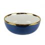 Bowl Summer Azul C/ Borda Dourada 18,5x7,5cm We Make
