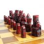 Tabuleiro de xadrez Marchetado Luxo Exclusivo Lewis 32 peças