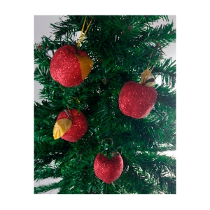Kit 60 Enfeites p/ Decoração Árvore de Natal Vermelho+Dourado - Natalia  Christmas - OutletMix