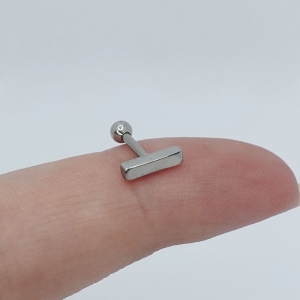 Piercing Microbell em Aço PVD Barra Lisa