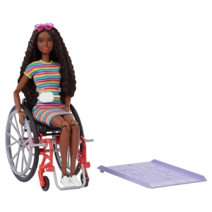 Boneca Barbie Cadeirante Negra Original Presente Menina 116 Mattel