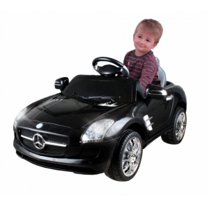 Carro Eletrico Infantil Mercedes Bens 6V Com Controle Remoto Preto - Xalingo 07022