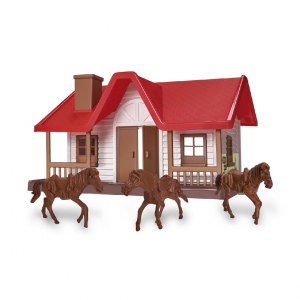 Rancho Western - Fazendinha Infantil com Cavalos - Sortido - Usual Brinquedos 550 - Foto 1