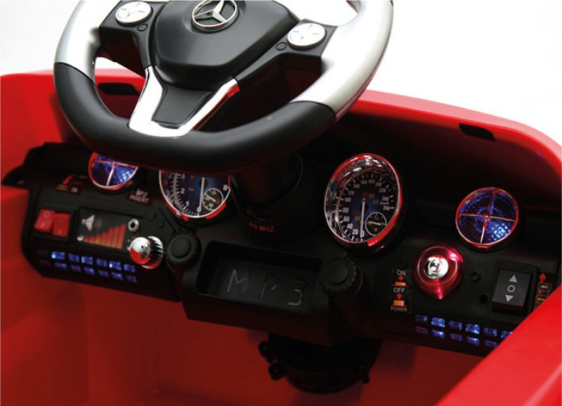 Carro Eletrico Infantil Mercedes Bens 6V Com Controle Remoto Vermelho - Xalingo 07021 - Foto 2