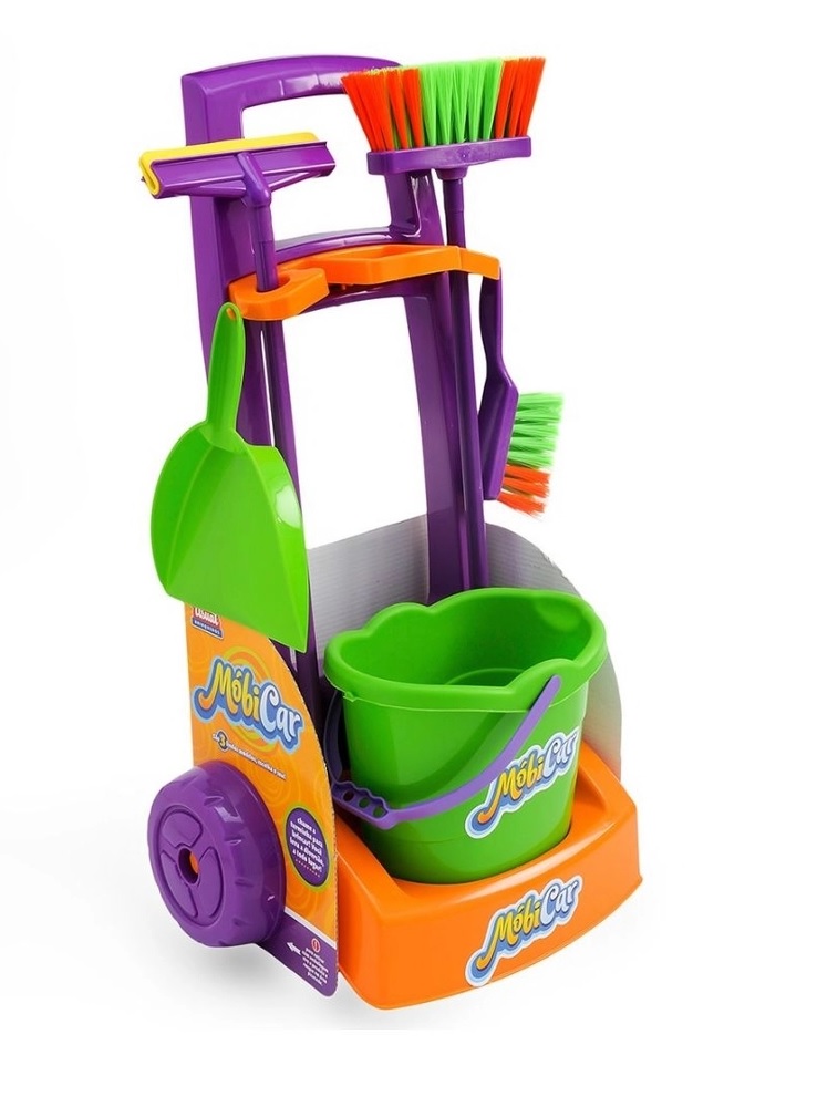 Kit de Limpeza Infantil - Mobi Car Limpeza - Sortidos - Usual Brinquedos 263 - Foto 1