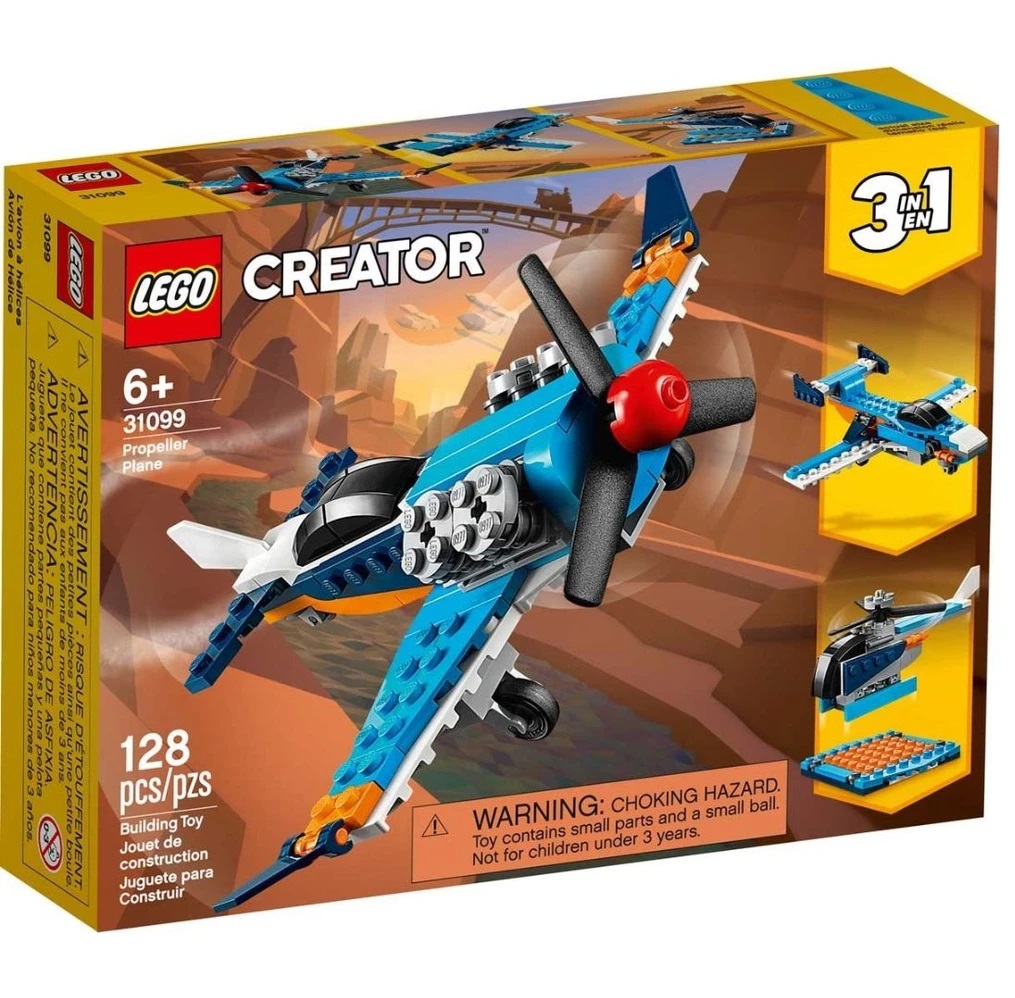 Lego Creator 31099 - Modelo 3 Em 1 - Avião de Hélice - Foto 0